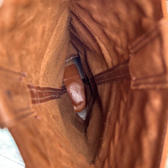 Sendra Knee High Boots Womens 8 Brown Leather Riding Moto Studded Biker Western - Picture 4 of 15